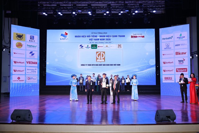 Nhà xuất bản Giáo dục Việt Nam được vinh danh trong "Top 20 Nhãn hiệu nổi tiếng Việt Nam" năm 2026 - Ảnh 2.