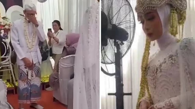 Chú rể bật khóc rồi ngất xỉu khi nhìn thấy nhan sắc cô dâu - Ảnh 1.