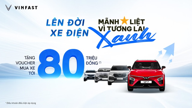 VinFast tặng voucher l&ecirc;n tới 80 triệu đồng để kh&aacute;ch h&agrave;ng cũ chuyển đổi sang xe điện - Ảnh 3.