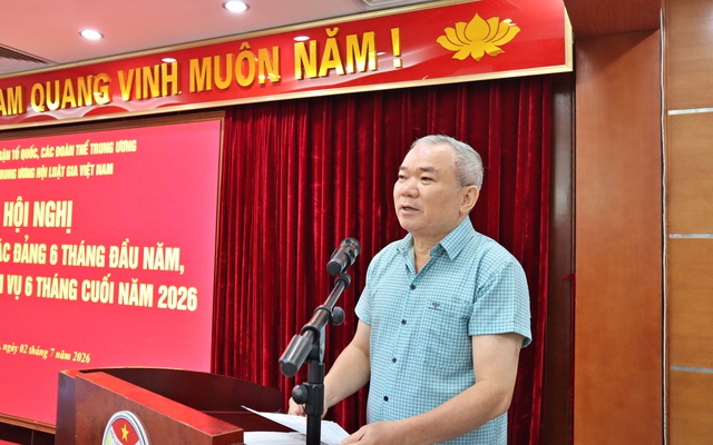 Đảng bộ Trung ương Hội Luật gia Việt Nam tổ chức Hội nghị sơ kết c&ocirc;ng t&aacute;c Đảng 6 th&aacute;ng đầu năm - Ảnh 5.