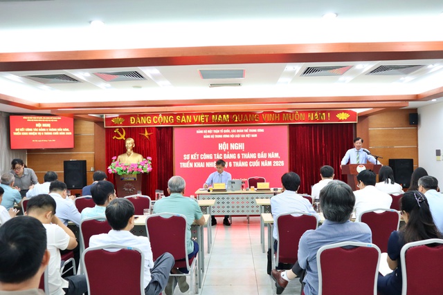 Đảng bộ Trung ương Hội Luật gia Việt Nam tổ chức Hội nghị sơ kết c&ocirc;ng t&aacute;c Đảng 6 th&aacute;ng đầu năm - Ảnh 4.