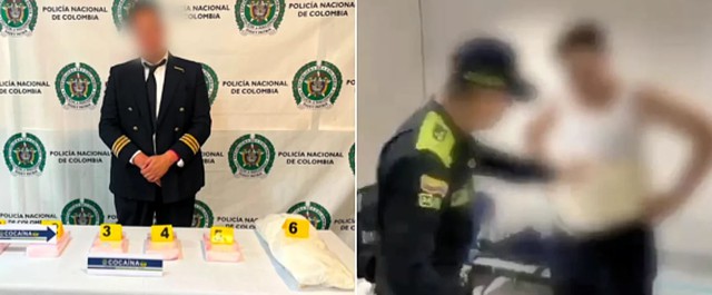 Colombia: Bắt người đàn ông cải trang thành phi công, quấn chất cấm quanh người - Ảnh 1.
