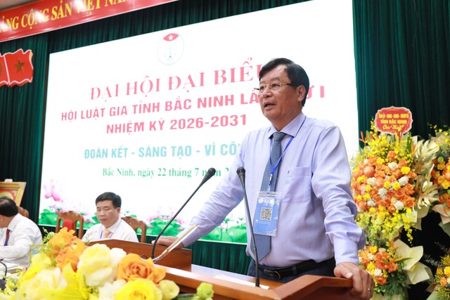 Hội Luật gia tỉnh Bắc Ninh bước v&agrave;o nhiệm kỳ mới với tinh thần "Đo&agrave;n kết - S&aacute;ng tạo - V&igrave; c&ocirc;ng l&yacute;" - Ảnh 5.
