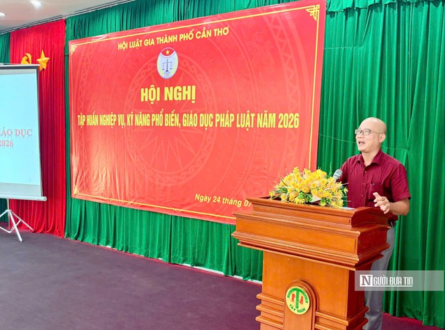 Hội Luật gia Tp.Cần Thơ tập huấn kỹ năng phổ biến, gi&aacute;o dục ph&aacute;p luật năm 2026 - Ảnh 3.
