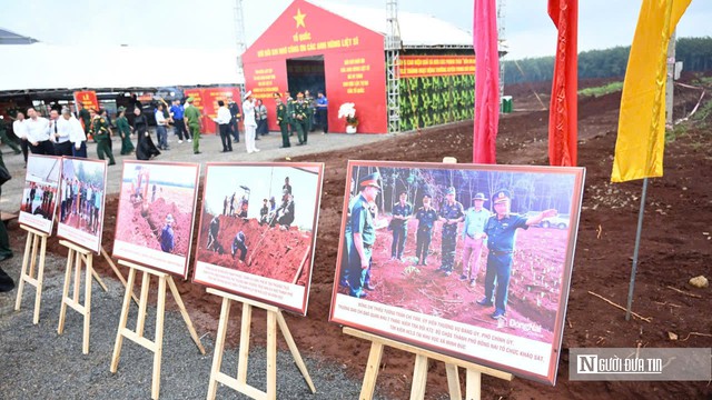 To&agrave;n cảnh lễ triển khai t&igrave;m kiếm h&agrave;i cốt liệt sĩ tại x&atilde; Minh Đức- Ảnh 15.