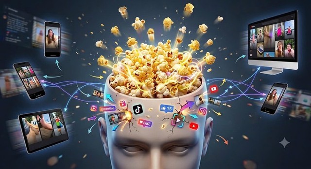 Hội chứng "Não bỏng ngô", căn bệnh của thời đại kỷ nguyên số - Ảnh 1.