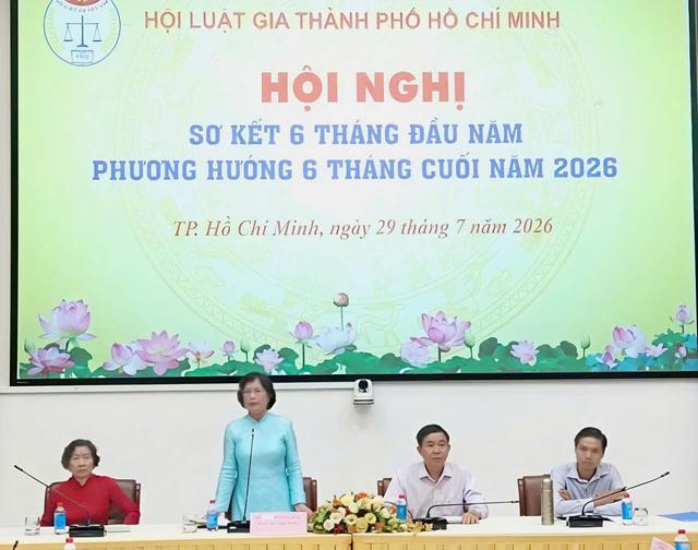 Hội Luật gia Tp.Hồ Chí Minh sơ kết công tác 6 tháng đầu năm- Ảnh 1.