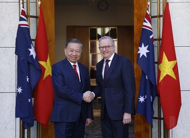Tuy&ecirc;n bố chung về l&agrave;m s&acirc;u sắc quan hệ đối t&aacute;c chiến lược to&agrave;n diện Việt Nam - Australia - Ảnh 1.