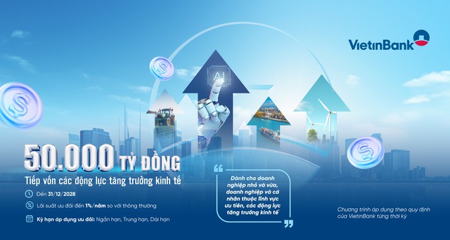 VietinBank dành 50.000 tỷ đồng tín dụng tiếp sức các động lực tăng trưởng kinh tế - Ảnh 1.