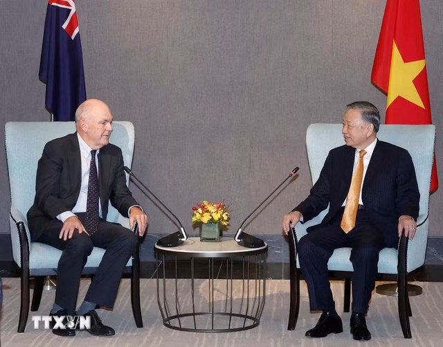 Tổng Bí thư, Chủ tịch nước Tô Lâm tiếp Quyền Chủ tịch Hội Hữu nghị New Zealand - Việt Nam - Ảnh 2.