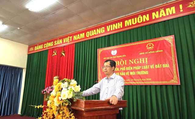 Hội Luật gia tỉnh Thanh Hóa tổ chức tuyên truyền, phổ biến pháp luật tới người dân miền núi- Ảnh 1.