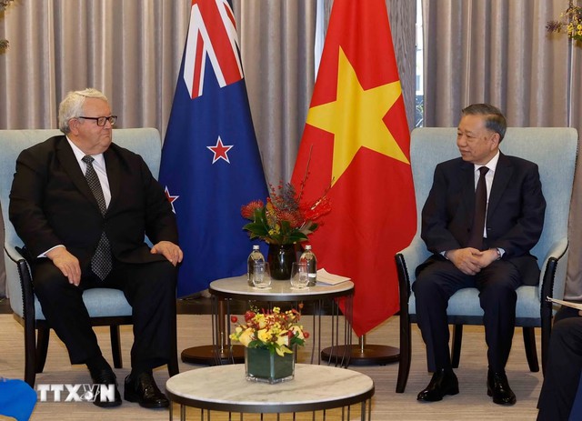 Tổng Bí thư, Chủ tịch nước Tô Lâm đã hội kiến Chủ tịch Quốc hội New Zealand - Ảnh 1.