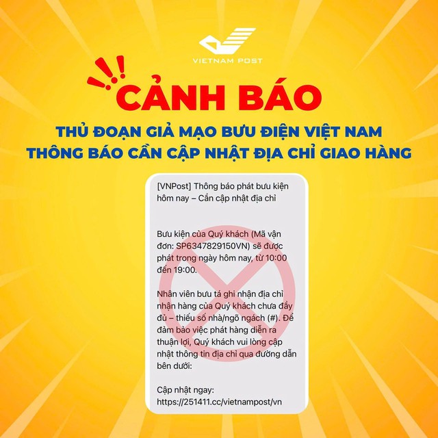 Bưu điện Việt Nam cảnh báo tới người hay gửi hàng, mua hàng online - Ảnh 1.