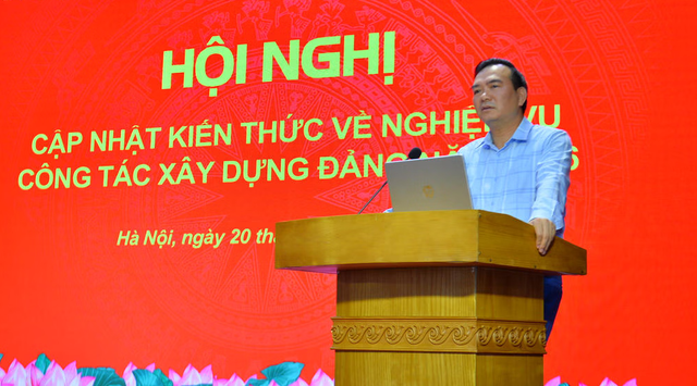 Nâng cao năng lực tham mưu, đưa công tác xây dựng Đảng sát thực tiễn - Ảnh 1.