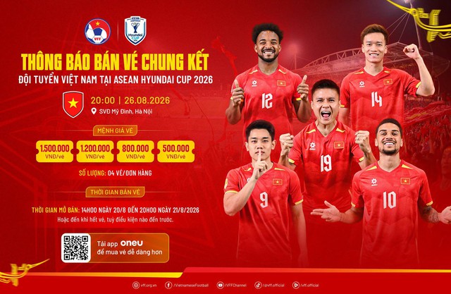 AFF Cup 2026: VFF báo tin cực vui trận chung kết lượt về Việt Nam vs Thái Lan - Ảnh 1.