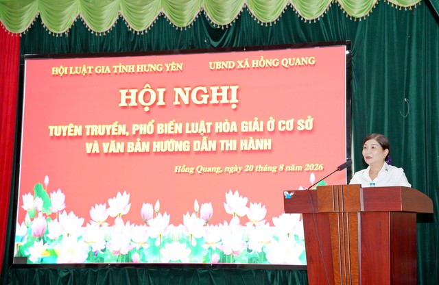 Hội Luật gia Hưng Yên: Nâng cao năng lực, kỹ năng hòa giải ở cơ sở- Ảnh 1.