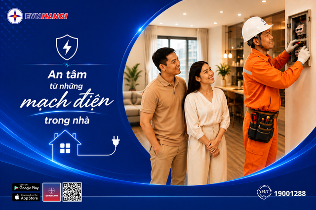 EVNHANOI đang từng bước mở rộng c&aacute;c dịch vụ kỹ thuật sau c&ocirc;ng tơ - Ảnh 1.