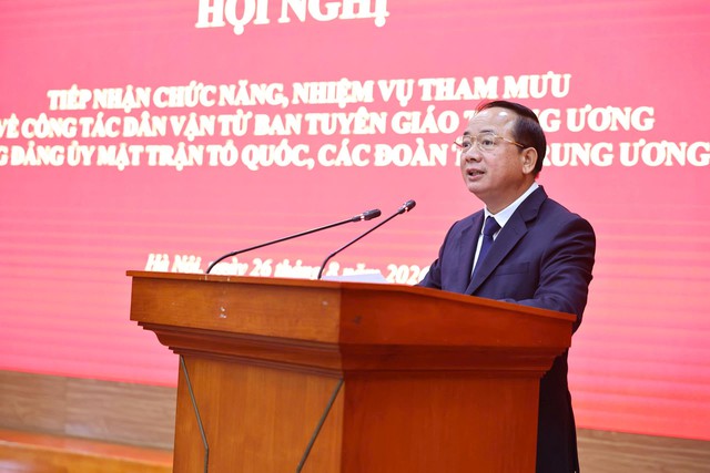 Tiếp nhận chức năng, nhiệm vụ tham mưu công tác dân vận về Đảng ủy MTTQ, các đoàn thể Trung ương - Ảnh 4.
