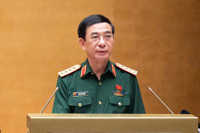 Đại tướng Phan Văn Giang trình Quốc hội Luật Phòng, chống phổ biến vũ khí hủy diệt hàng loạt - Ảnh 1.