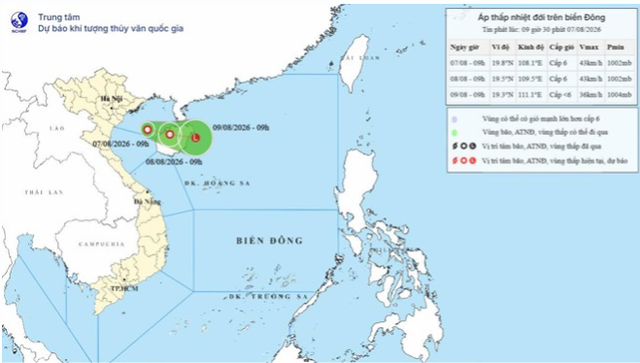 Biển Đông khả năng đón bão cuối tuần, miền Bắc đề phòng mưa rất lớn - Ảnh 1.
