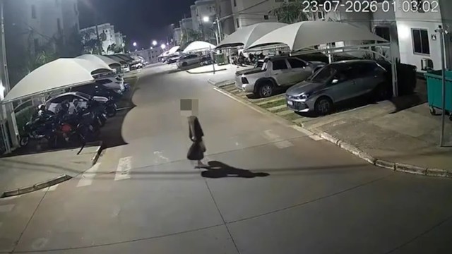 Camera ghi lại hành động bất ngờ của người phụ nữ trong đêm- Ảnh 1.
