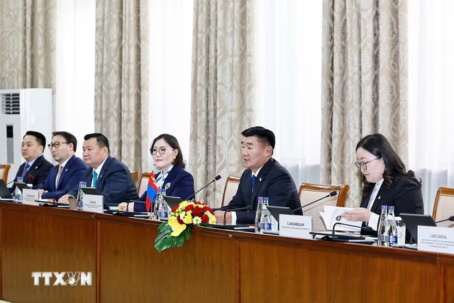 Chủ tịch Quốc hội Trần Thanh Mẫn hội đàm với Chủ tịch Quốc hội Mông Cổ Sandag Byambatsogt: Hướng tới nâng kim ngạch thương mại lên 200 triệu USD - Ảnh 3.