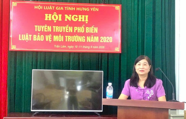 Hội Luật gia tỉnh Hưng Yên tuyên truyền Luật Bảo vệ môi trường đến người dân- Ảnh 2.
