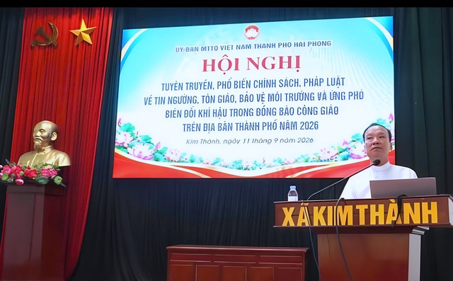 Hải Phòng: Đưa chính sách, pháp luật đến gần hơn với đồng bào Công giáo - Ảnh 2.