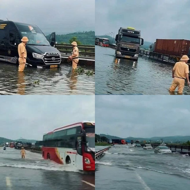 Nhiều tuyến giao thông trọng điểm ở Thanh Hóa vẫn ngập, sạt lở- Ảnh 2.