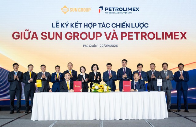 Sun Group - Petrolimex hợp t&aacute;c chiến lược, kết nối hai hệ sinh th&aacute;i, hướng tới APEC 2027 - Ảnh 1.