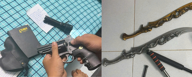 Tạm giữ đối tượng cho vay với lãi suất không tưởng và tàng trữ súng đạn- Ảnh 2.