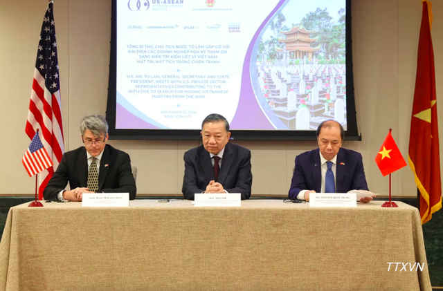Tổng Bí thư, Chủ tịch nước gặp Hội đồng Kinh doanh Hoa Kỳ - ASEAN và các doanh nghiệp Hoa Kỳ - Ảnh 1.