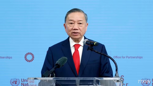 Tổng Bí thư, Chủ tịch nước chứng kiến Lễ trao các văn kiện, thỏa thuận hợp tác với Liên Hợp Quốc - Ảnh 2.