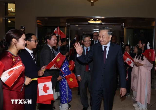 Tổng Bí thư, Chủ tịch nước Tô Lâm bắt đầu chuyến thăm cấp Nhà nước tới Canada - Ảnh 2.