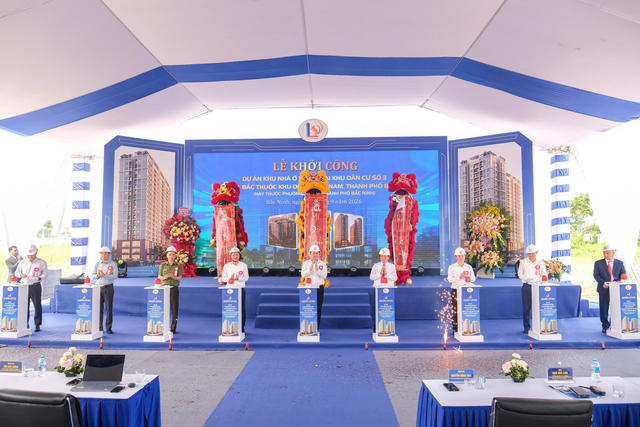 Khởi công dự án nhà ở xã hội tại Khu dân cư số 3, phường Đa Mai - Ảnh 1.
