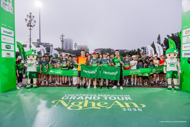 Herbalife Việt Nam tiếp sức cộng đồng runner tại VnExpress Marathon Grand Tour Nghệ An 2026 - Ảnh 1.