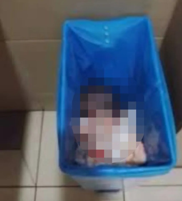 Nghe tiếng khóc trong thùng rác, nhân viên vệ sinh lại kiểm tra thì sốc nặng - Ảnh 1.