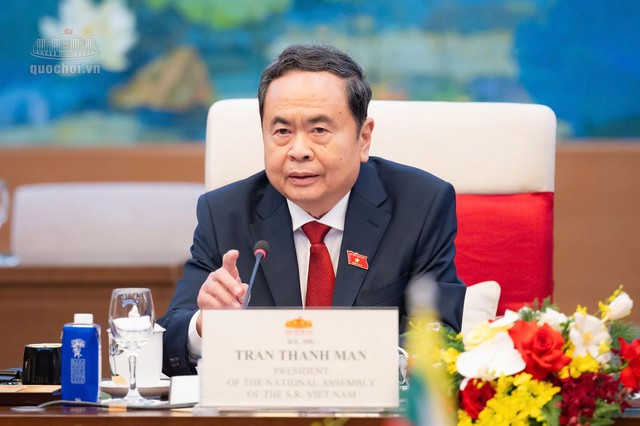 Chủ tịch Quốc hội Trần Thanh Mẫn hội kiến Tổng thống Myanmar Min Aung Hlaing - Ảnh 2.