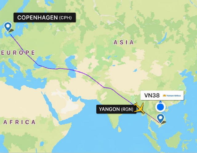 Sản phụ bất ngờ sinh con trên máy bay, Vietnam Airlines chuyển hướng xuống Myanmar - Ảnh 1.