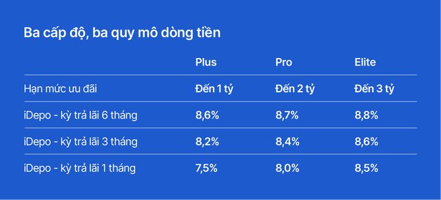 VIB Up: Cho ph&eacute;p chọn G&oacute;i n&acirc;ng hạng ph&ugrave; hợp gi&uacute;p tiền nh&agrave;n rỗi tạo th&ecirc;m gi&aacute; trị - Ảnh 2.