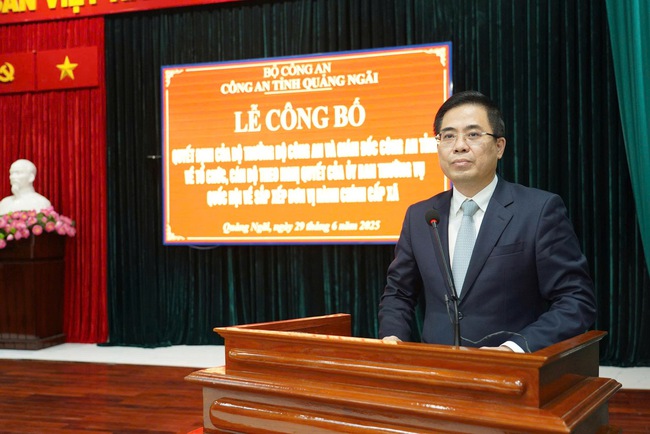 Quảng Ngãi: Công bố quyết định của Bộ trưởng Bộ Công an, Giám đốc Công an tỉnh về công tác tổ chức, cán bộ- Ảnh 1. Quảng Ngãi: Công bố quyết định của Bộ trưởng Bộ Công an, Giám đốc Công an tỉnh về công tác tổ chức, cán bộ- Ảnh 1.