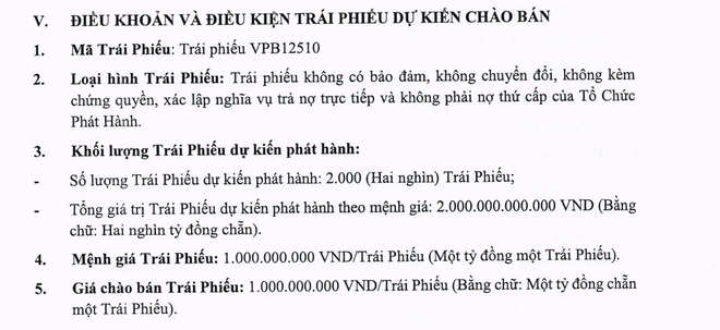 VPBank muốn hút thêm 3.600 tỷ đồng từ kênh trái phiếu - Ảnh 2.