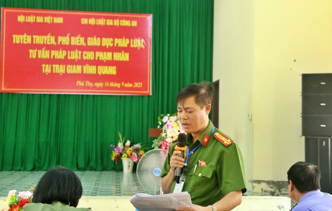 Chi hội Luật gia Bộ Công an tiếp thêm niềm tin pháp lý cho người lầm lỡ- Ảnh 9.