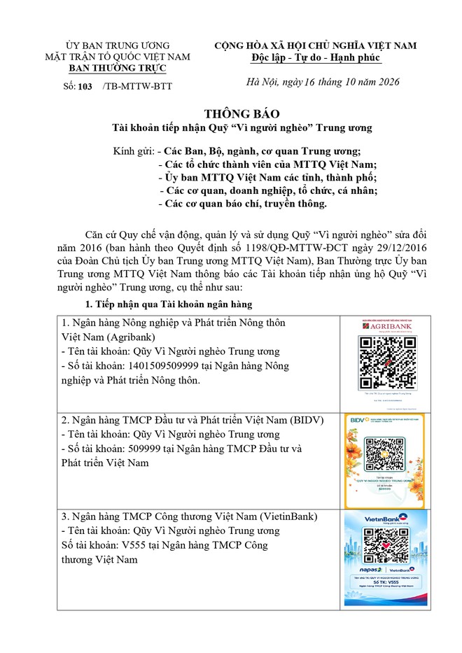 Chủ tịch Ủy ban Trung ương MTTQ Việt Nam gửi thư kêu gọi ủng hộ, giúp đỡ người nghèo - Ảnh 4.
