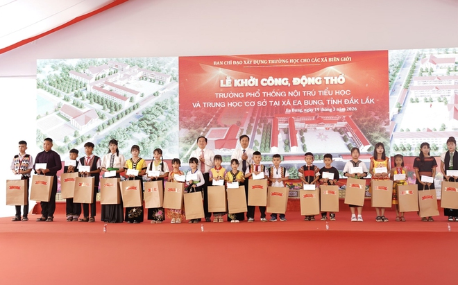 Đắk Lắk khởi c&ocirc;ng x&acirc;y dựng trường nội tr&uacute; thứ 5 cho học sinh v&ugrave;ng bi&ecirc;n- Ảnh 4.