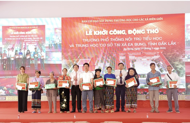 Đắk Lắk khởi c&ocirc;ng x&acirc;y dựng trường nội tr&uacute; thứ 5 cho học sinh v&ugrave;ng bi&ecirc;n- Ảnh 3.
