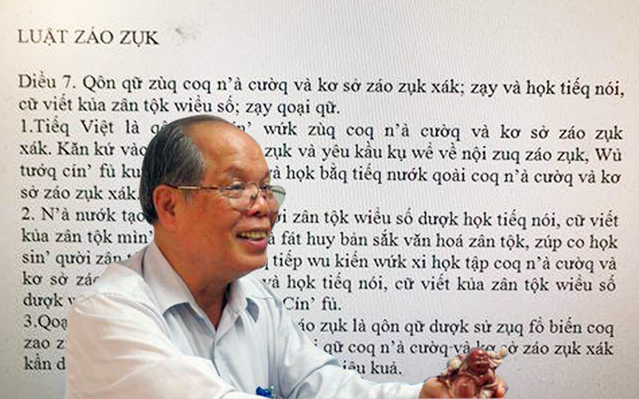 Dậy sóng đề xuất viết "Tiếng Việt" thành "Tiếq Việt"