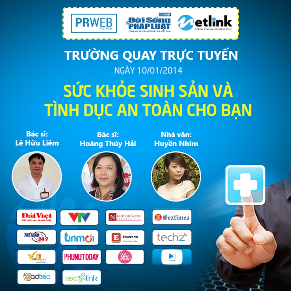 Trường quay trực tuyến:“Sức khỏe sinh sản và an toàn tình dục”