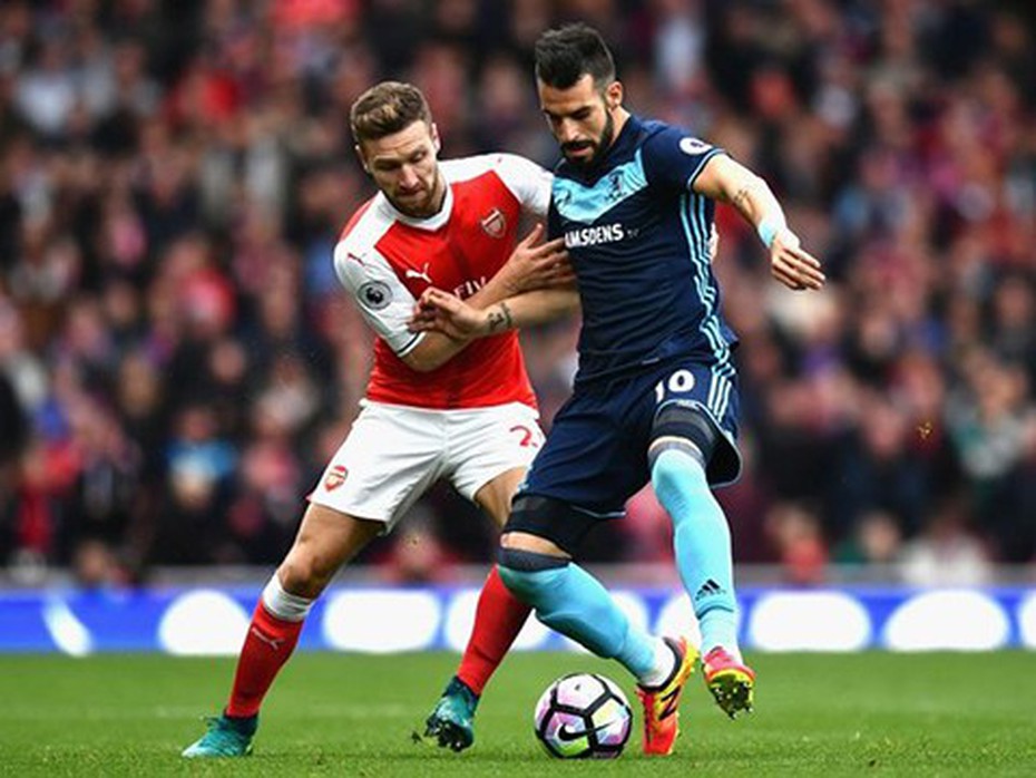 Middlesbrough khiến Arsenal mất chuỗi 6 trận thắng liên tiếp