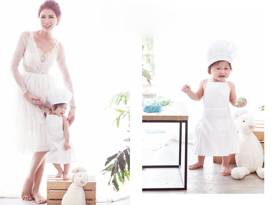 Hình ảnh hiền dịu của Trang Trần bên con gái 1 tuổi